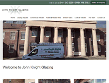Tablet Screenshot of johnknightglazing.com